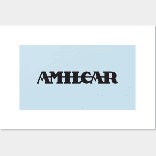 1920's/30's Amilcar French car emblem - black print Posters and Art